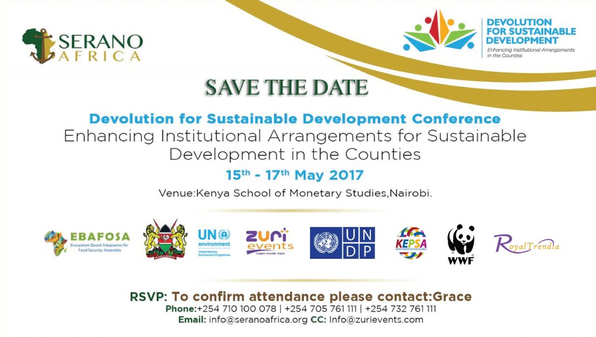 Serano Africa: First Annual Devolution for Sustainable Development Conference