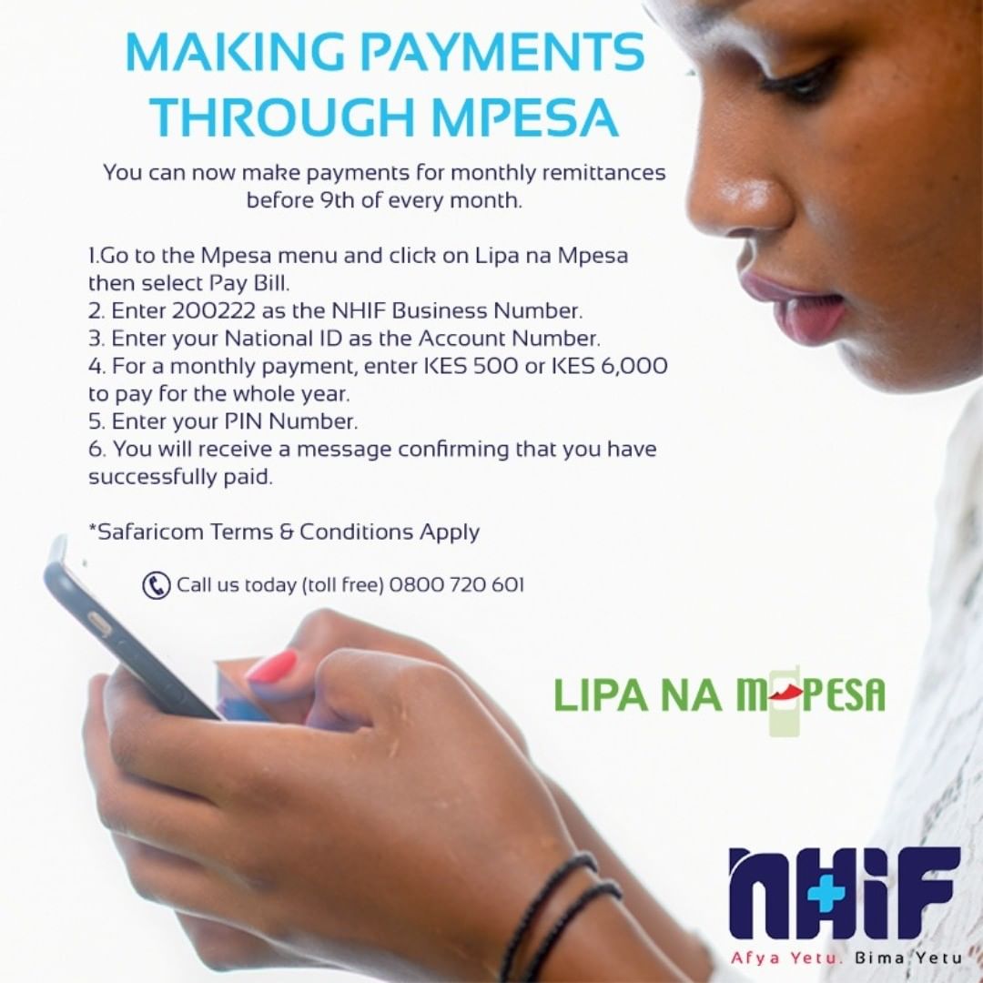 NHIF ( National Hospital Insurance Fund ) offers health insurance service to Kenyans who have attained the legal age of 18 years and even those below as beneficiaries.